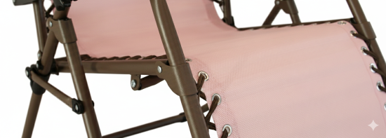 Шезлонг без подушки Garden Story Сиеста СК-175 96x77x107 см сталь бежевый