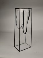 Подарочный пакет Арт и дизайн 9x34x13 см цвет черный