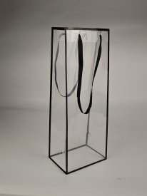 Подарочный пакет Арт и дизайн 9x34x13 см цвет черный