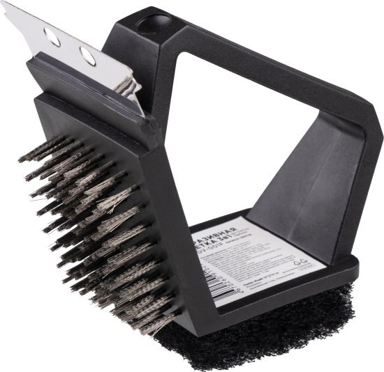 Щетка 3 в 1 для барбекю