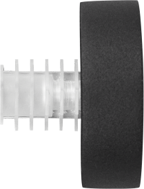 Наконечник Шайба металл цвет черный 2 см 2 шт.