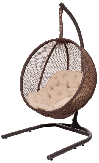 Кресло подвесное Greengard Арвис одноместное бежевый/коричневый