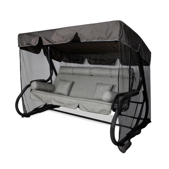 Качели садовые Greengard Сиена 3-х местные серый