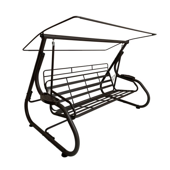 Качели садовые Greengard Сиена 3-х местные серый