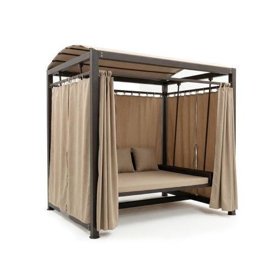 Качели садовые Greengard Астория 3-х местные бежевый/коричневый