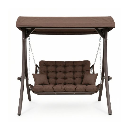 Качели садовые Greengard Этна 3-х местные коричневый
