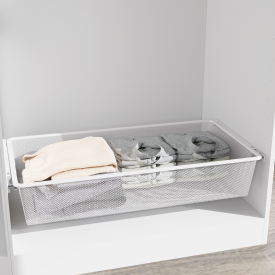 Корзина выдвижная 80х54.5x14.4 см цвет белый