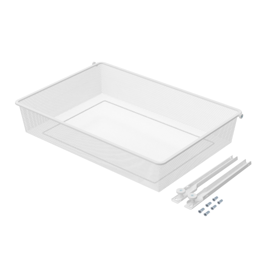 Корзина выдвижная 80х54.5x14.4 см цвет белый