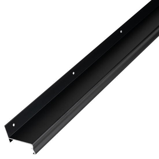 Комплект системы для раздвижных дверей Лион 218.5 см две двери цвет черный