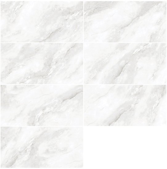 Глазурованный керамогранит Duna Hydro Bianco Glr 60x120 см 1.44 м² сатинированный цвет белый