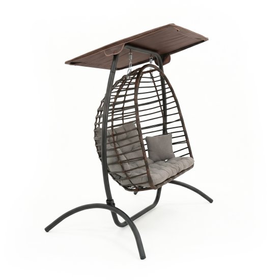 Кресло подвесное Greengard Суматра 2-х местные бежевый/коричневый