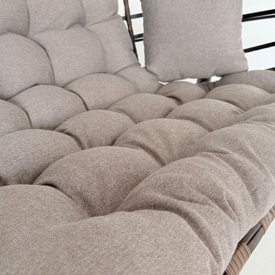 Кресло подвесное Greengard Суматра 2-х местные бежевый/коричневый