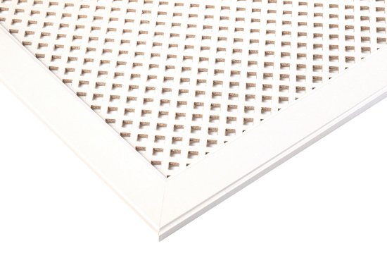 Экран радиатора Глория 90x60 см МДФ цвет белый