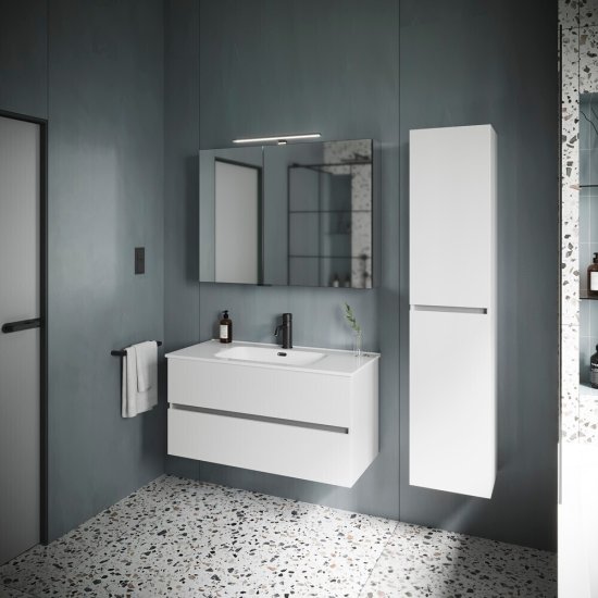 Пенал Sancos Urban 35 см подвесной белый