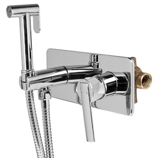 Гигиенический душ KONSENSA Теано набор со смесителем цвет хром