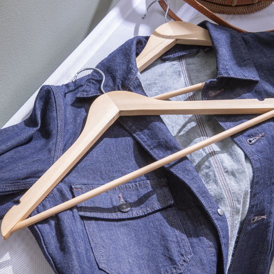 Плечики для одежды KONSENSA 44.5 см дерево цвет натуральное дерево 4 шт.