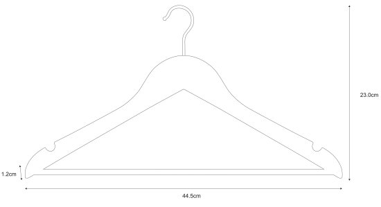 Плечики для одежды KONSENSA 44.5 см дерево цвет натуральное дерево 4 шт.