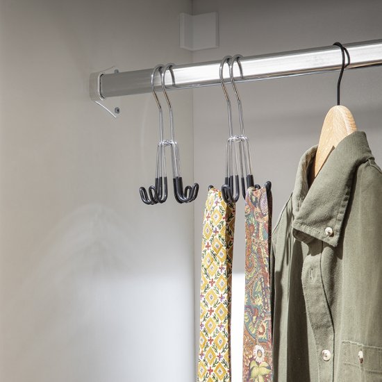 Вешалка для аксессуаров KONSENSA 8 см металл цвет черный