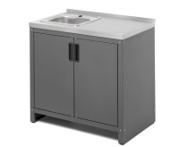 Тумба с мойкой Gratar Patio Т850М нержавеющая сталь 54x85.5x86.4 см