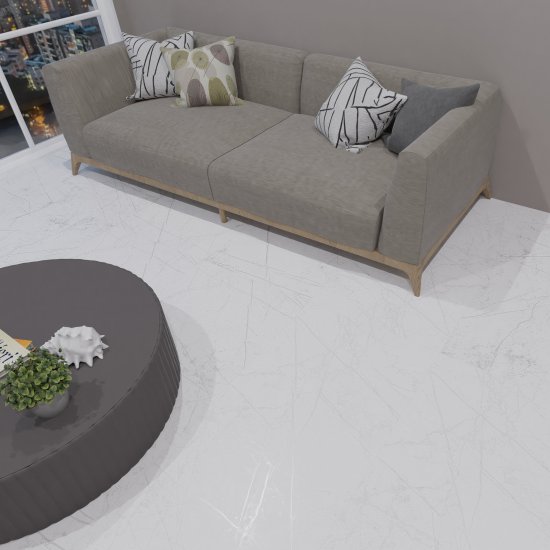 Глазурованный керамогранит Axima Colorado 60x120 см 1.44 м² матовый цвет белый