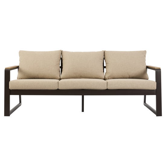 Набор садовой мебели для обеда с подушками BEGINIA Sugan Алюминий Стол, диван, кресло 2 шт Бежевый