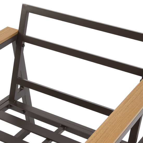 Набор садовой мебели для обеда с подушками BEGINIA Sugan Алюминий Стол, диван, кресло 2 шт Бежевый