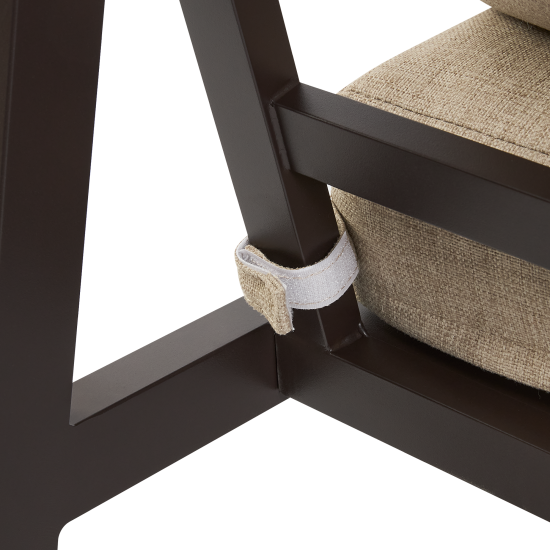 Набор садовой мебели для обеда с подушками BEGINIA Sugan Алюминий Стол, диван, кресло 2 шт Бежевый