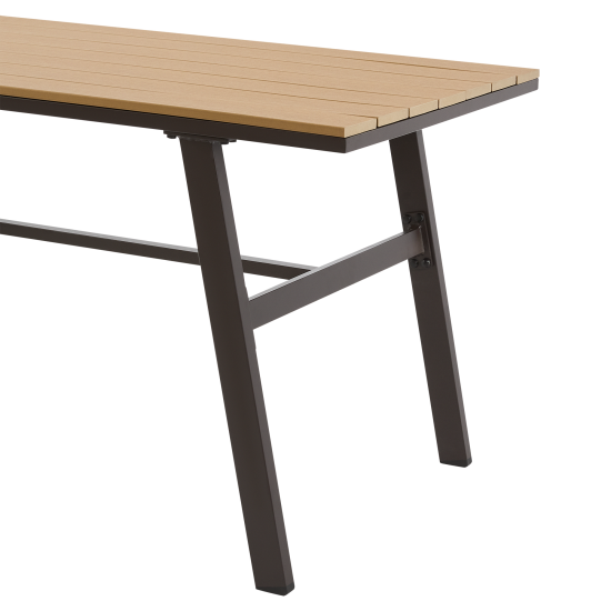 Набор садовой мебели для обеда с подушками BEGINIA Sugan Алюминий Стол, диван, кресло 2 шт Бежевый