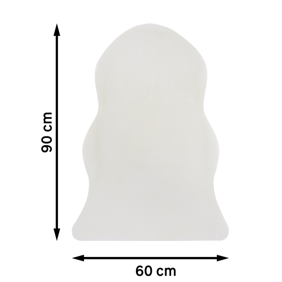 Коврик KREAFORTA Belleville 60x90 см полиэстер цвет белый