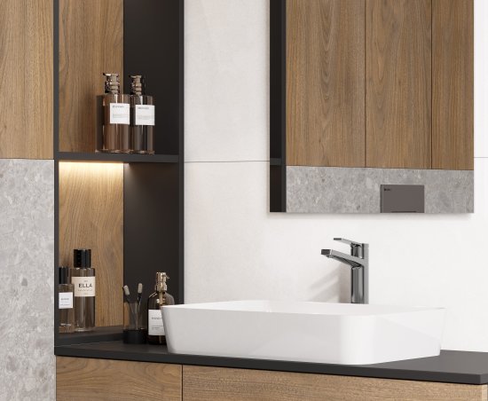 Глазурованный керамогранит Ceradim Royal Swiss White 60x120 см 1.44 м² лаппатированный цвет белый