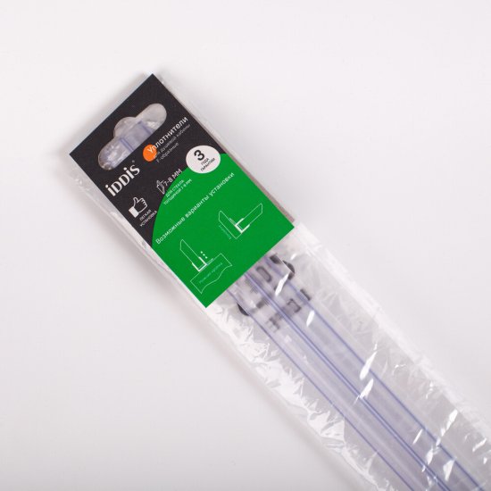 Уплотнитель Iddis Optima Home 200 см стекло 7-8 мм F-образный (2 шт.)