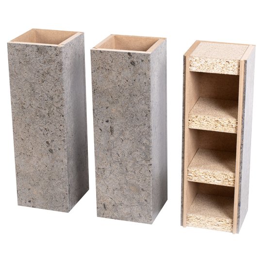 Колонна интерьерная сборная МДФ 2800х100х100 мм 0,28 кв.м бетон