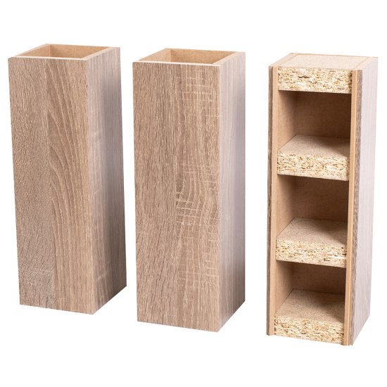 Колонна интерьерная сборная МДФ 2800х100х100 мм 0,28 кв.м дуб винтаж