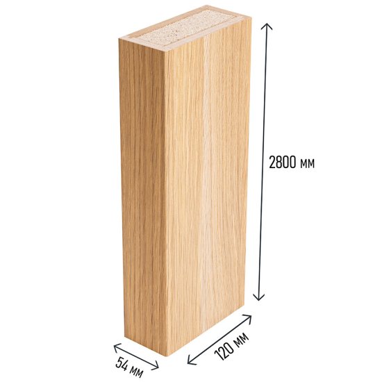 Колонна интерьерная сборная МДФ 2800х100х100 мм 0,336 кв. м дуб скандинавский