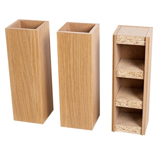 Колонна интерьерная сборная МДФ 2800х100х100 мм 0,28 кв.м дуб скандинавский