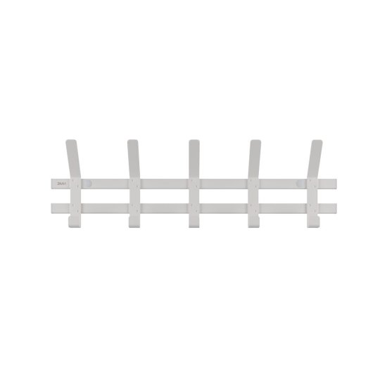 Вешалка настенная металлическая 5 крючков белая ЗМИ Торонто 5