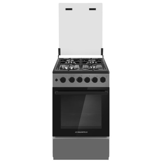 Плита газовая Maunfeld MGC50GCGR08D 4 конфорки серая