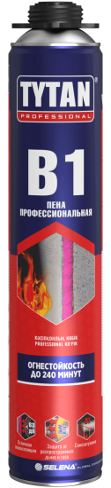 Пена монтажная профессиональная Tytan Professional В1 выход пены 40 л огнеупорная летняя 750 мл