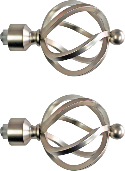 Наконечник Твист металл цвет никель 10.8 см 2 шт.