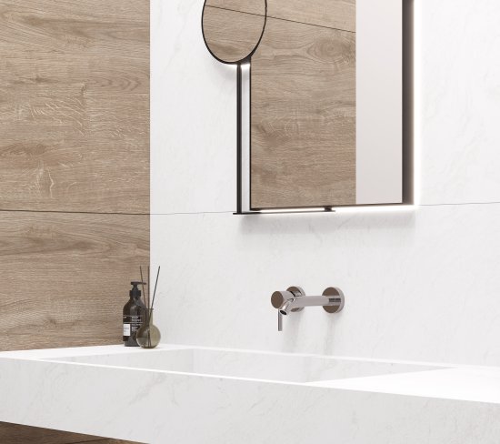 Глазурованный керамогранит Ceradim Fog Day 60x120 см 1.44 м² лаппатированный цвет белый