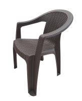 Кресло садовое Heniver Kiki 61x77x57 см пластик шоколадный