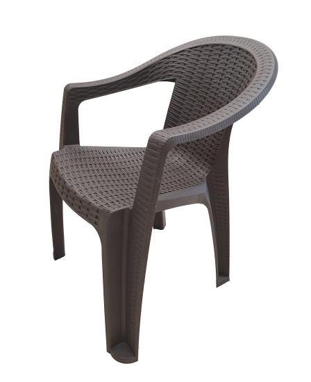 Кресло садовое Heniver Kiki 61x77x57 см пластик шоколадный