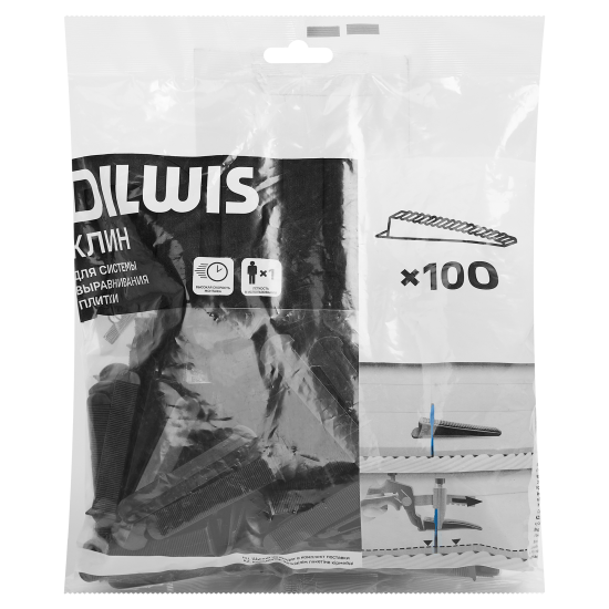 Клинья для плитки DILWIS СВП 100 шт. рекомендуемая ширина шва 1.5 мм
