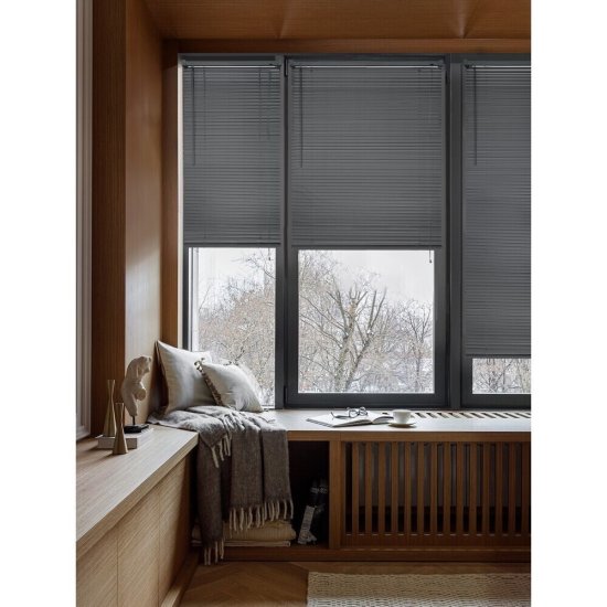 Жалюзи горизонтальные пластиковые 70х160 см серые