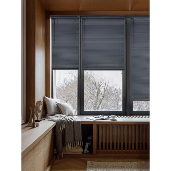 Жалюзи горизонтальные пластиковые 50х160 см черные