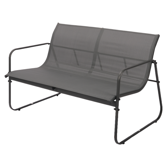 Набор садовой мебели для отдыха BEGINIA Lama Сталь Стол, диван, кресло 2 шт Черный