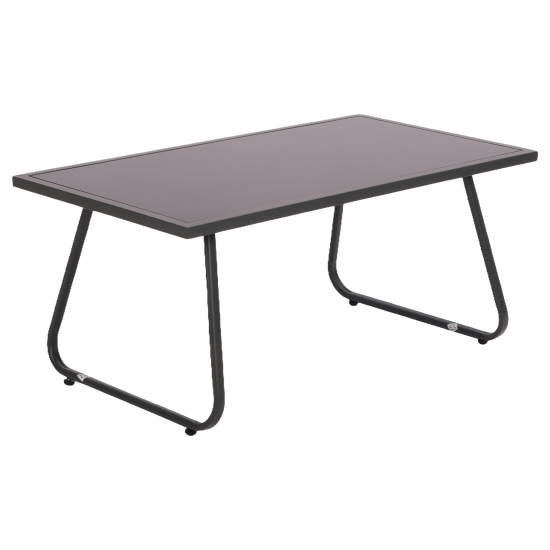 Набор садовой мебели для отдыха BEGINIA Lama Сталь Стол, диван, кресло 2 шт Черный