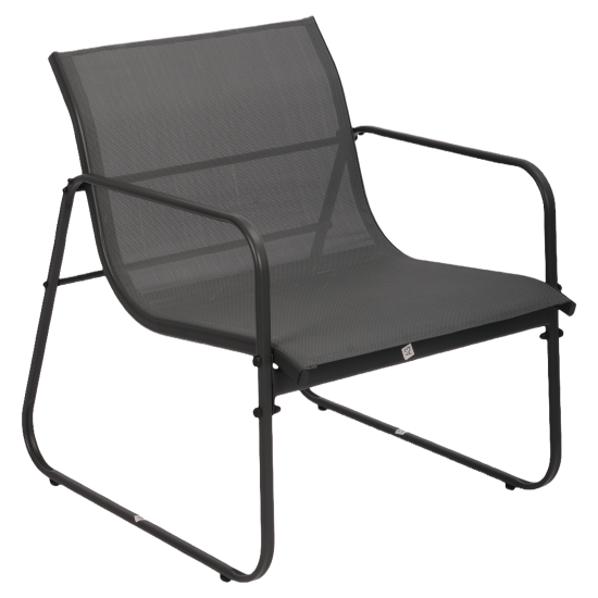 Набор садовой мебели для отдыха BEGINIA Lama Сталь Стол, диван, кресло 2 шт Черный