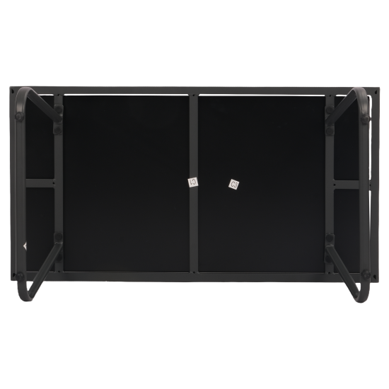 Набор садовой мебели для отдыха BEGINIA Lama Сталь Стол, диван, кресло 2 шт Черный