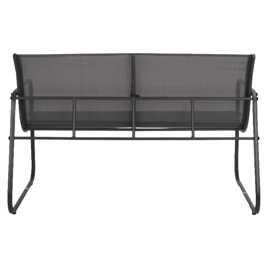 Набор садовой мебели для отдыха BEGINIA Lama Сталь Стол, диван, кресло 2 шт Черный